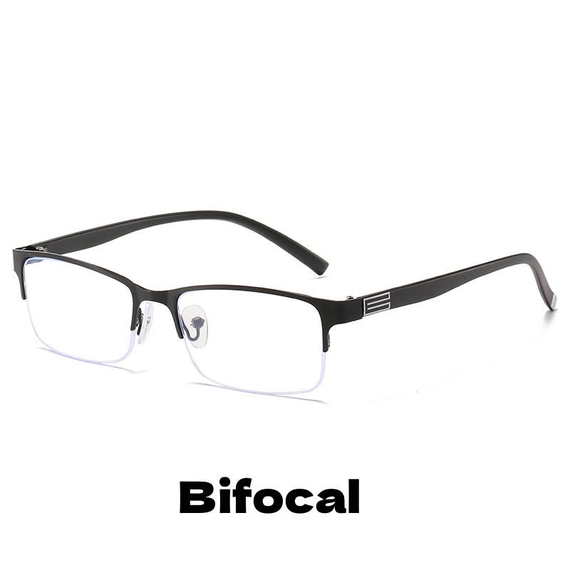Mens Womens Bifocal Reading Glasses Progressive Anti Blue Light Eyewear Diopter +1 0 To +4 0 Business Eyeglasses