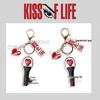 KISS OF LIFE Schlüsselanhänger-Set: Cheer Stick, Taschenanhänger, Einzelne Schnalle – Kiss Girl Promi-Merchandise