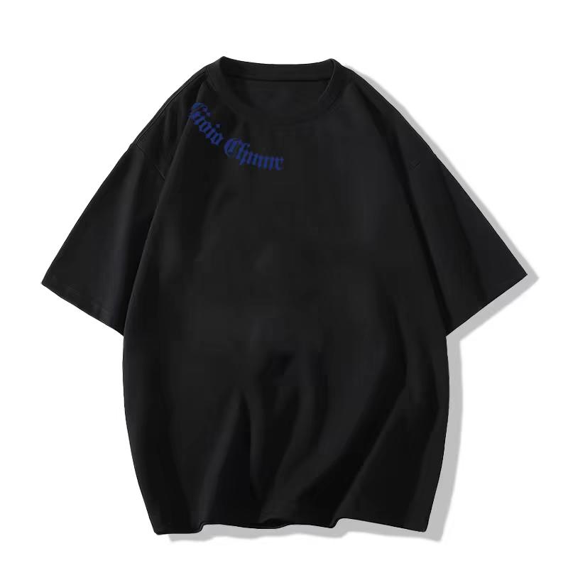 

White pure wide short-sleeved t-shirt women s summer 2025 new European loose casual t-shirt half-sleeved top 3XL