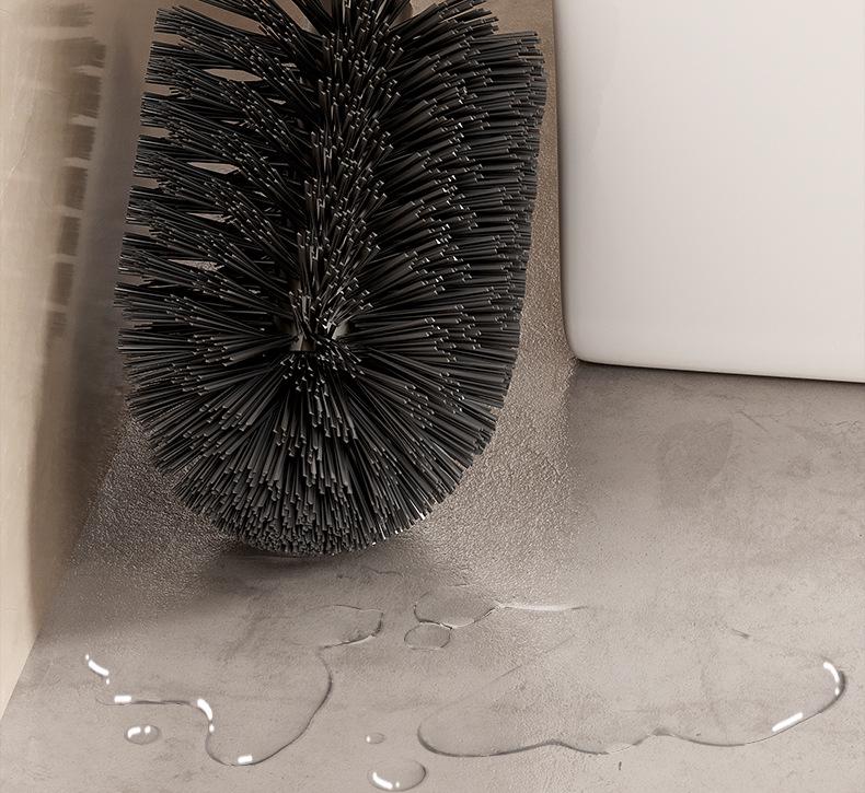 Nástěnná sada WC kartáče bez vrtání s čističem spár