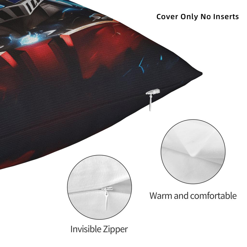 cartoon Rocket Punch Mazinger Z Pillow Case Print Pillow Cover Vintage Cushion Cover For Sofa Home Decoration