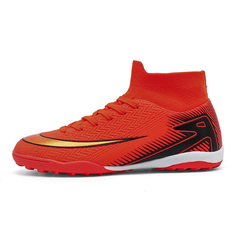 New Men Soccer Boots Society Indoor Cleats Football Shoes Match Long Spikes Sneaker Breathable Ultralight Training Drop Shipping