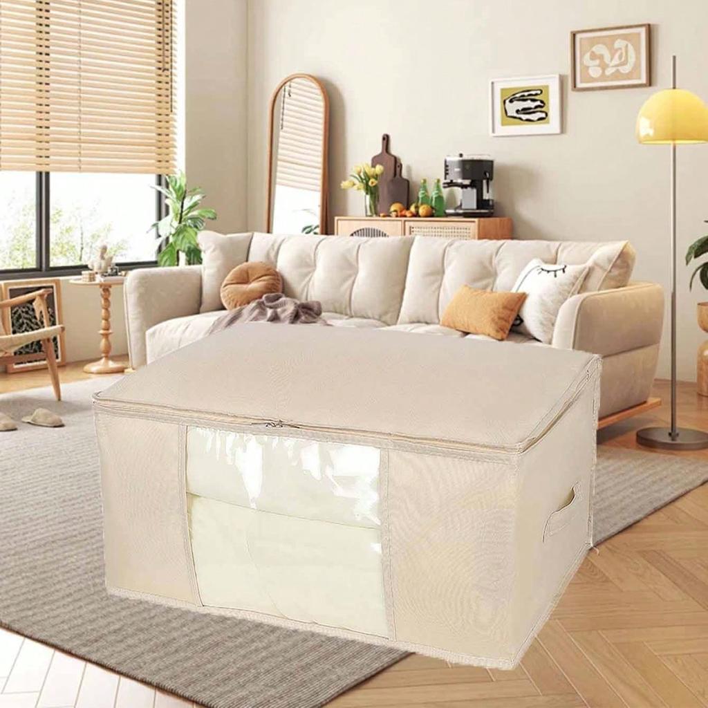 1 Large Capacity Quilt Storage Bag,thick Clothing Packaging Box, Dust-proof Storage Box and Container,household Storage Utensils
