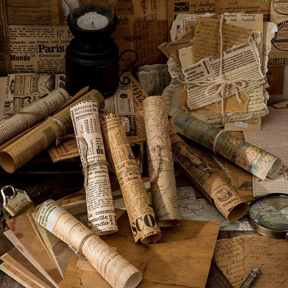 

Note Paper Handbook Decorative Vintage Material Paper Decorative Paper DIY Scrapbooking DIY Craft 05