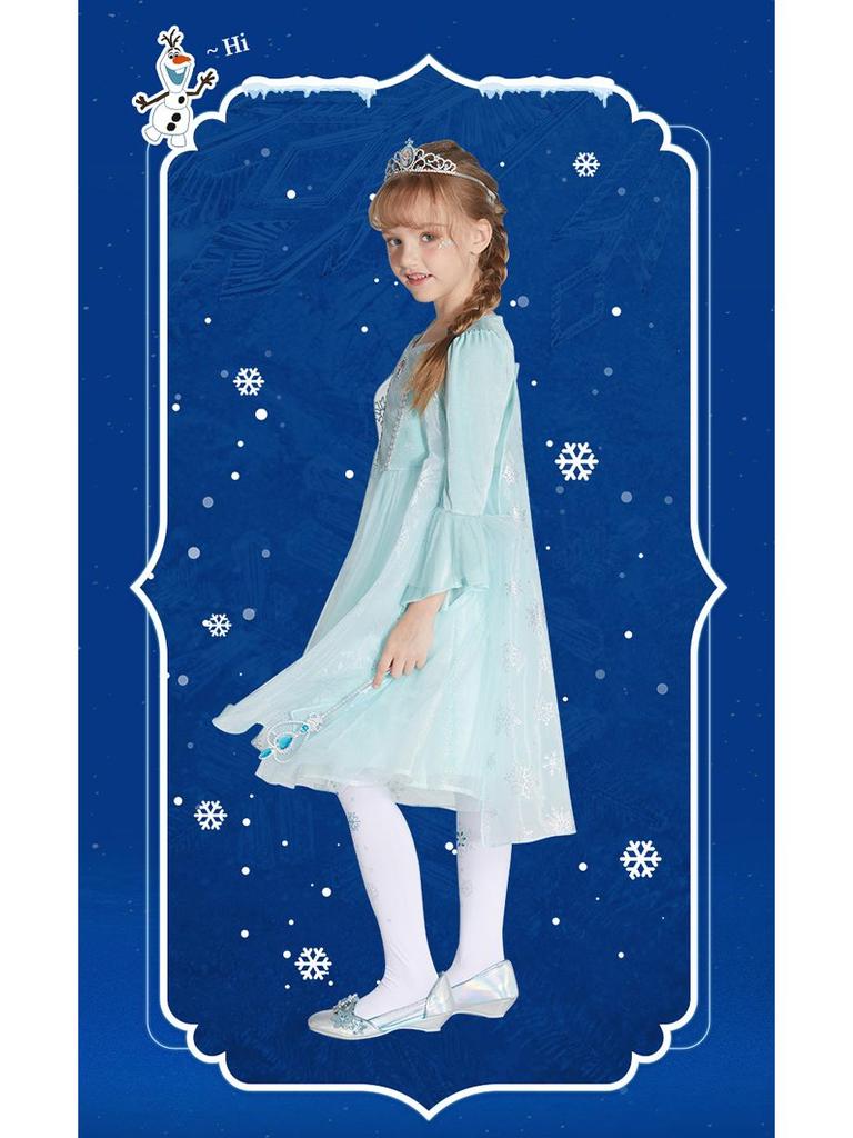 Elsa Princess Winter Dress - Customizable Frozen-Inspired Christmas Gift for Girls