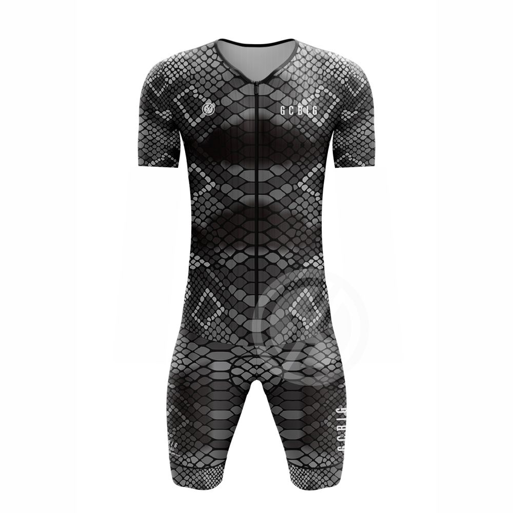Summer Men's Triathlon Suit Cycling Short Sleeve Skinsuit Ropa Conjunto Ciclismo Road Bike Tights Jumpsuit Bicycle Clothing