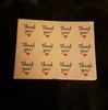 120 Pcs Thank You Stickers Labels Sealing Craft Wedding Favours Letters Card Gifts
