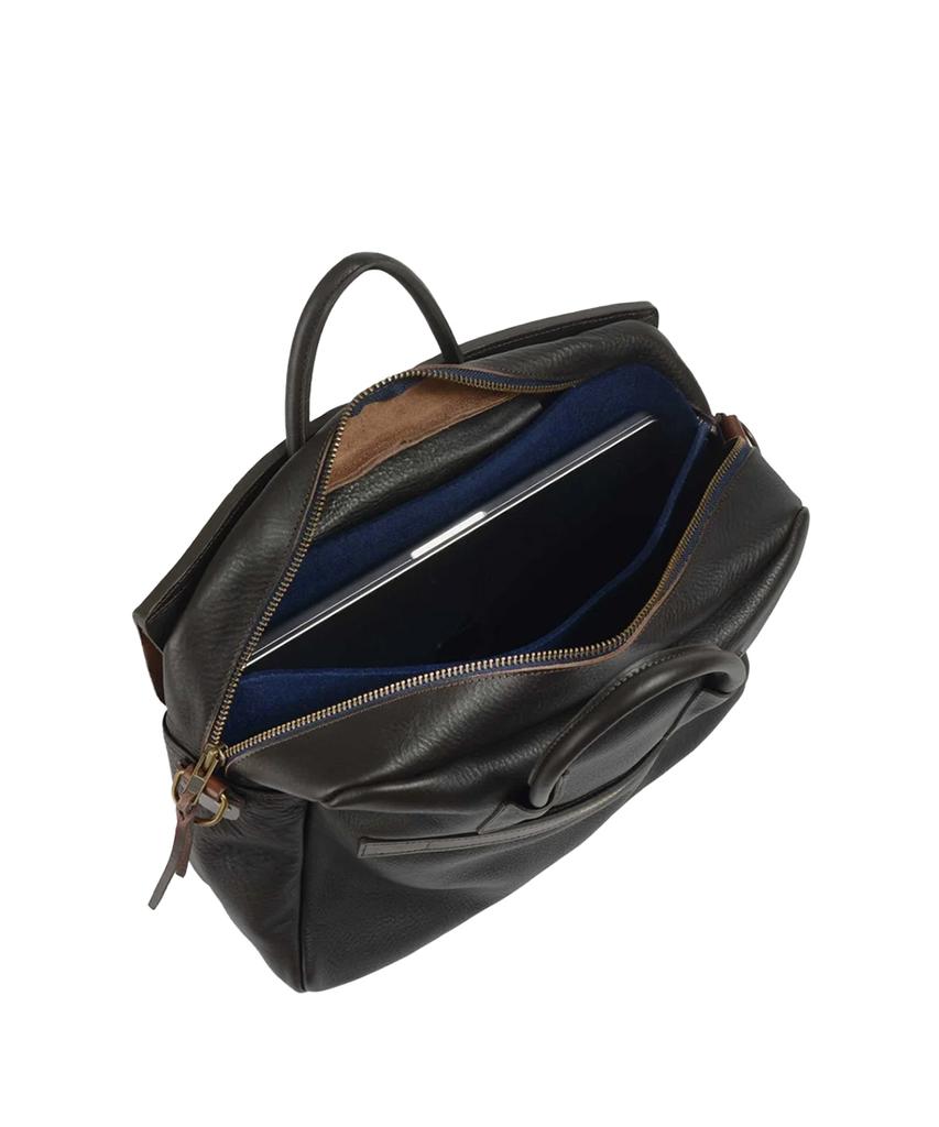 Bleudechauffe Zepfo Solo Briefcase - Dark Brown