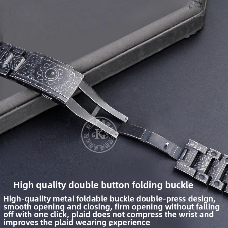 DW5600 Mod Kit Modified Retro pattern Stainless Steel Watch case strap For Casio G-SHOCK DW-5600 GW-5600 Watch Indian style Men