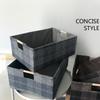 Multi Purpose Cloth Storage Basket For Home Organization With Sturdy Wooden Handles And Eco Friendly Design