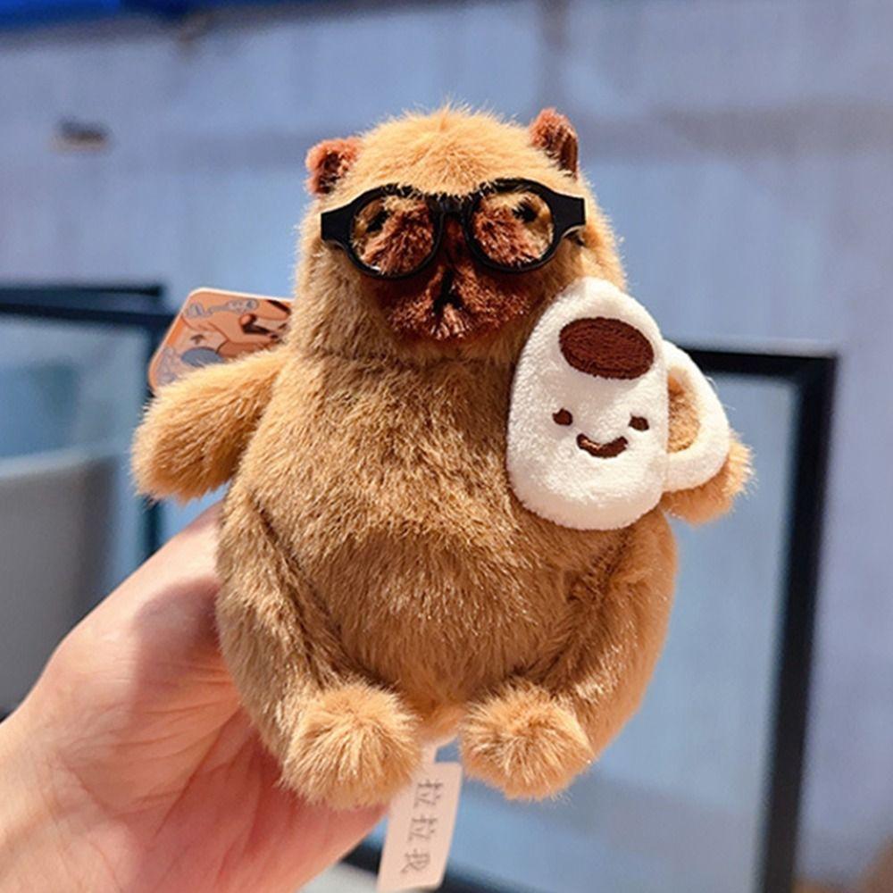 Wag Tail Bag Hanging Pendant Stuffed Fluffy Car Key Ring  Schoolbag Decorations