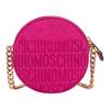 Moschino Gold Logo Letter Zipper Closure Small Round Shoulder Crossbody Bag Women Bags Pink AEF2326M74158268
