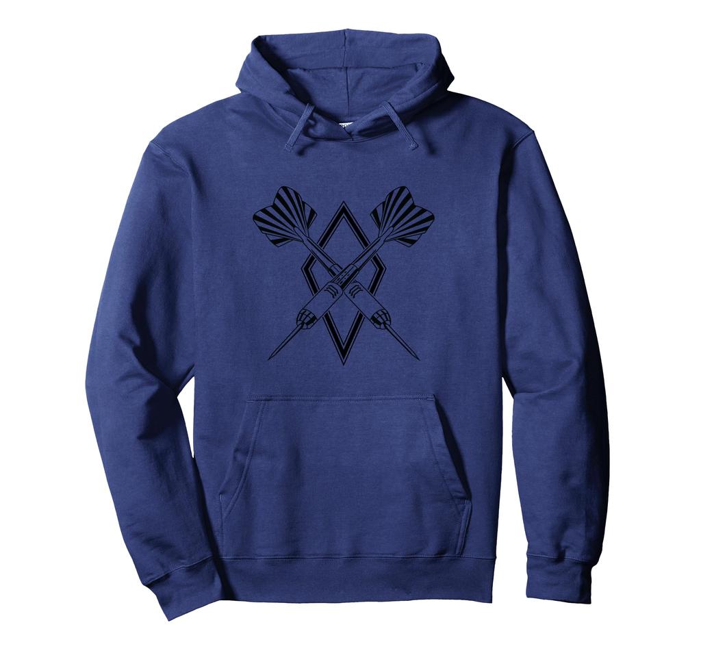 dart arrow crossing hoodie