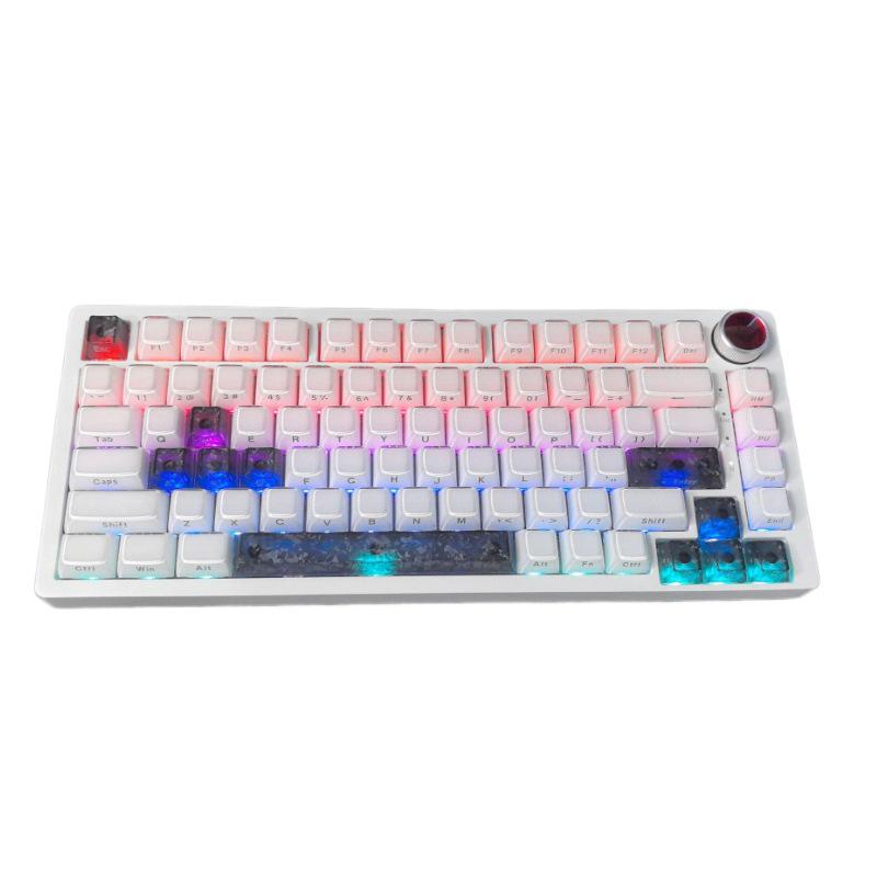 Personalized Carbon Fiber Keycaps for Wooting Mechanical Keyboards