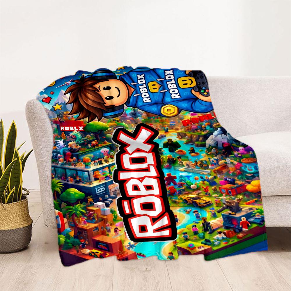 Roblox Game Characters Blanket Comfortable Suitable For Seaside Bed Office For All Occasions Playful Design Birthday Christmas Gift Blanket
