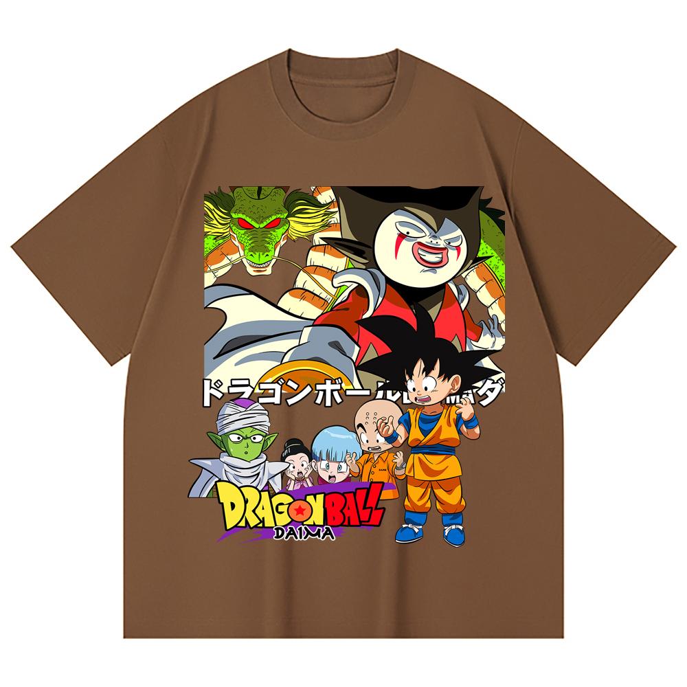 230 Gsm 100% Cotton Dragon Ball V19 Daima Print Unisex Heavy Cotton T Shirt