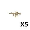 Military Soldiers Figures Weapons Building Blocks Accessories Two-color Guns Assault Sniper Rifles AK74 Rocket Launcher Toy Gift