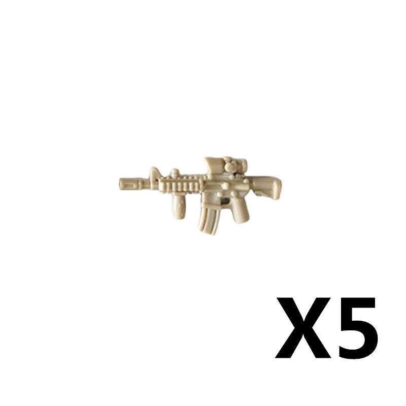Military Soldiers Figures Weapons Building Blocks Accessories Two-color Guns Assault Sniper Rifles AK74 Rocket Launcher Toy Gift