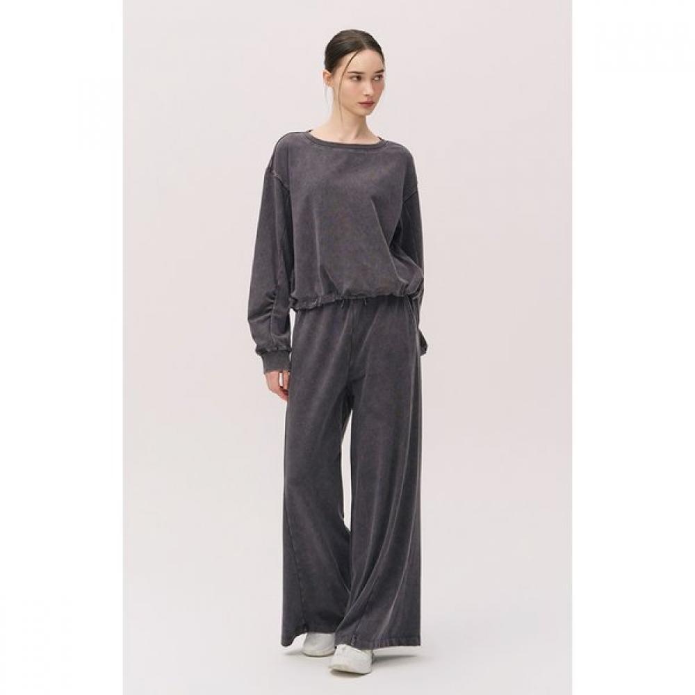 Huit Washed Wide Fit Banding Pants Htwpn5k01t