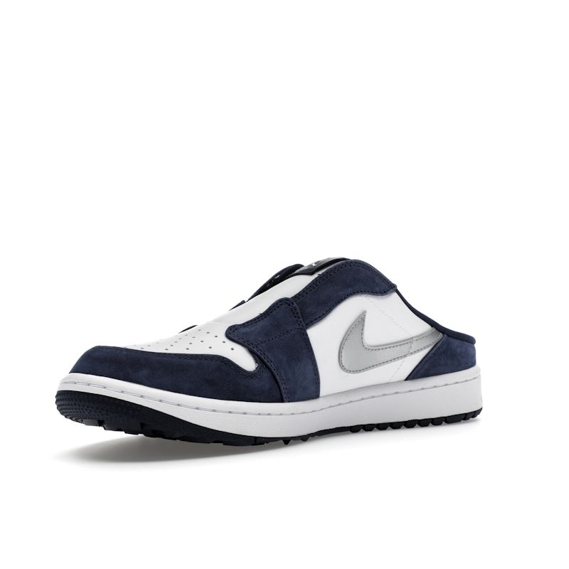 Air Jordan 1 Mule Golf Midnight Navy Men Sneakers Blue White Metallic-Silver FJ1214-102