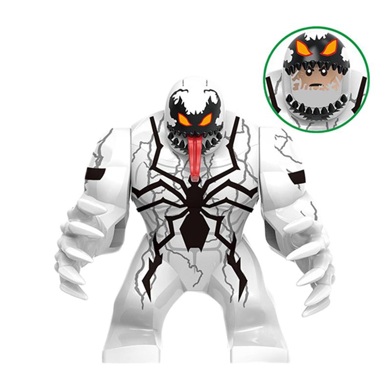 Blind Box Mini Bouwstenen X654 Figuren Grote Goblin Spiderman Iron Man Venom Kapitein Hawk Deadpool Pantser Kerstcadeaus Speelgoed