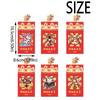 6Pcs/Set Creative 2026 Horse Year Red Envelope Paper Craft Cartoon Spring Festival Red Envelope Year of The Horse Bless Words