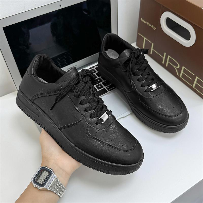 2025 White Shoes Men Casual Sneakers Sports Running Shoes Sneakers 39 чёрный