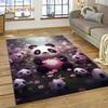 Cartoon-süßer Panda-Traumtier-3D-Teppich für Schlafzimmer, Wohnzimmer, Heimsofa-Dekoration, Kinderspiel, große Dekor-Bodenmatte