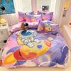 Cartoon Astronaut Duvet Cover Set 2pcs, Queen Size Space Planet Printed Bedding Comforter Covers Set with Pillowcase 75*50cm