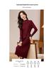 2026 Beaded Knit Sweater Dress - Women's Mid-Length Autumn Winter Solid Color Vest Dress
