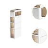 Bathroom Storage Floor Cabinet with Drawers Handles Silent Wheel Space Saving