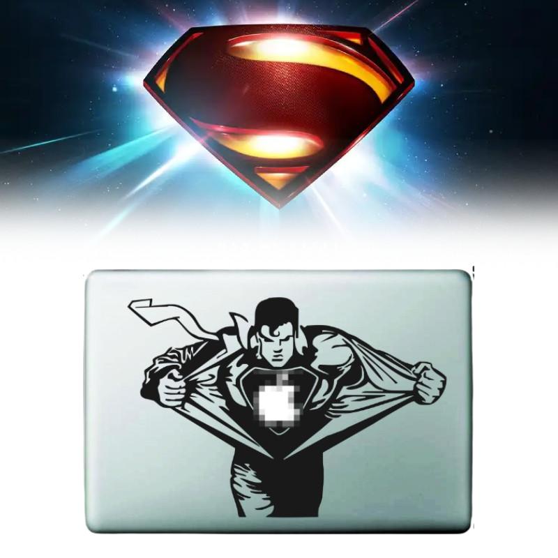 Superman Apple Air Pro 11 12 13 Sticker Black Partial Wrap Creative Accessory