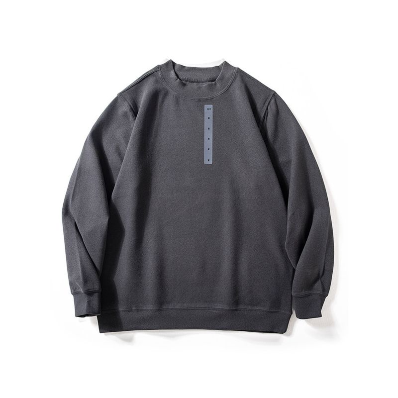 Men's Tops, New Autumn and Winter Solid Color Basic Versatile Loose Long-Sleeved Skin-Friendly Warm Double-Sided Velvet Base Shirt