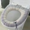 1pc Thick Soft Toilet Seat Pad with Handle - Bathroom Essential Toilet Cushion Cover