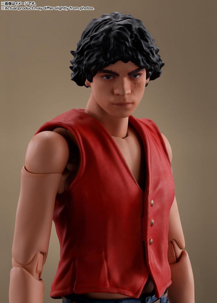 TAMASHII NATIONS Opička Luffy Netflix ONE 145mm malovaná pohyblivá figurka SHFiguarts D. (Série A PIECE) Cca. PVC a ABS
