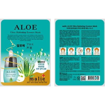 [OF43P7PP] Aloe Mask Pack Face Pack Sheet Skin Care 40 Count (12100655)