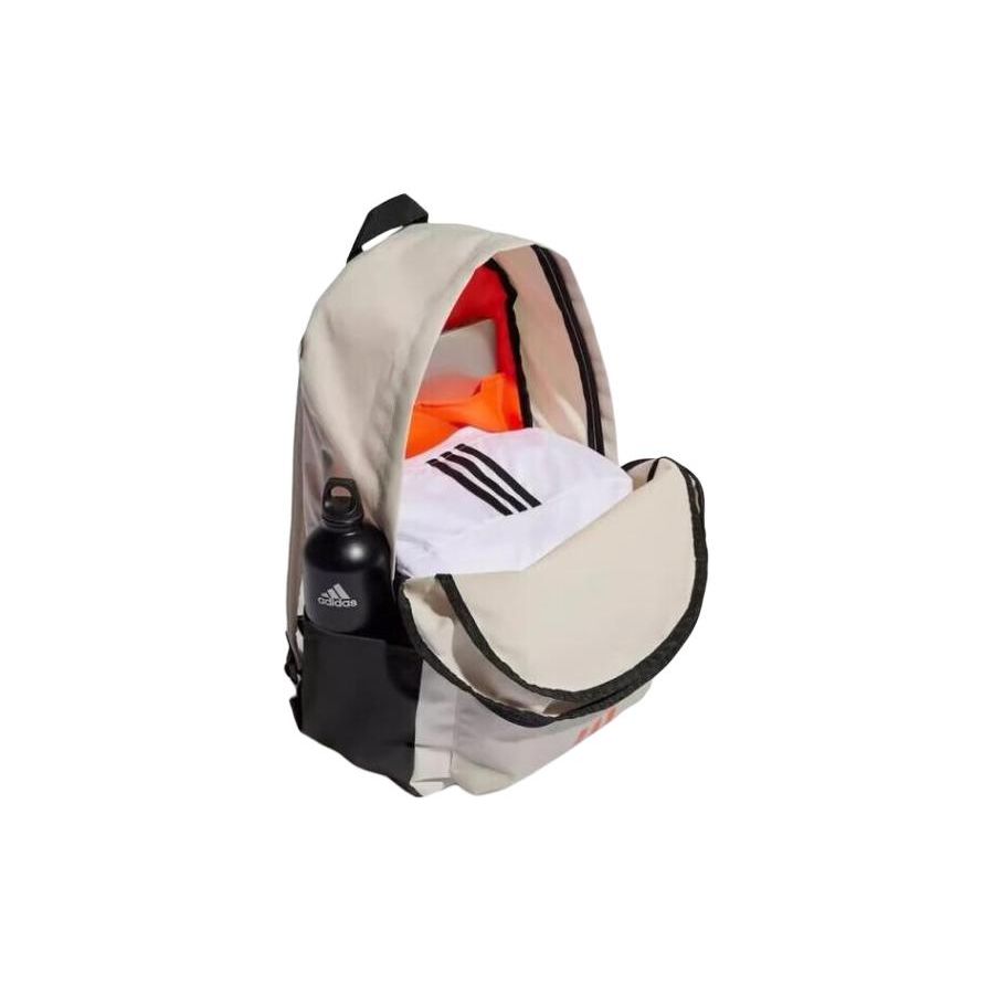 Adidas Clsc Bos 3S BP Series Sports Casual Brand Logo Zipper Backpack Unisex Backpack Brown HM9146