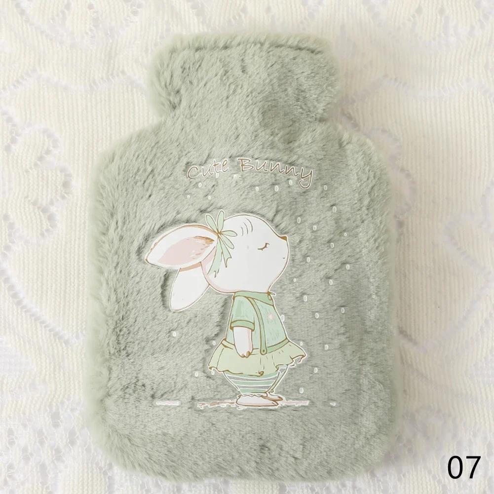 500ML Cartoon Warm Warmwaterkruik Zak Meisje Warme Buikwarmer Gevuld Mini Explosieveilig Draagbaar Winter Herbruikbare Handwarmer
