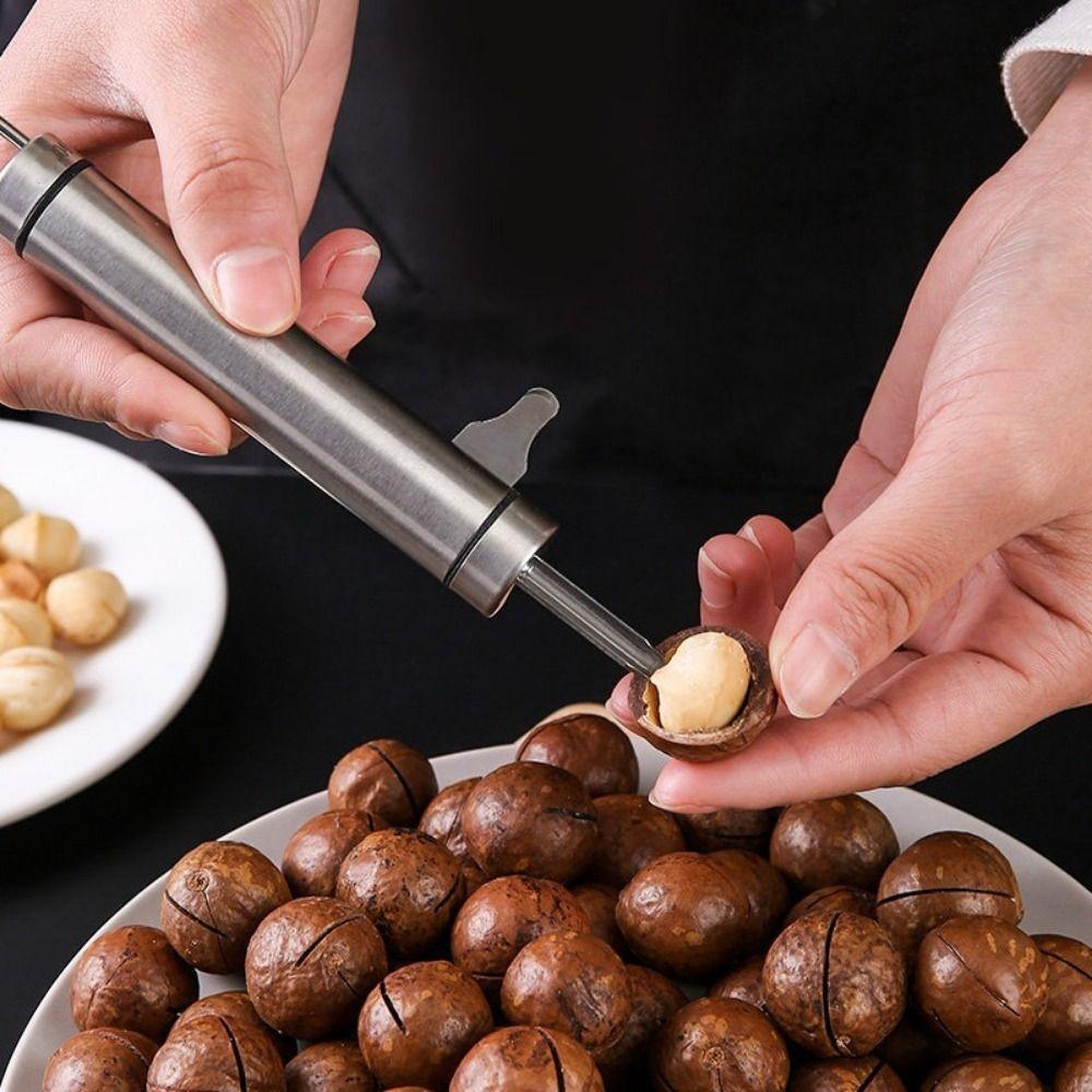 Manual Nut Opener Stainless Steel Hazelnut Sheller Multipurpose Pecan Tong Sheller for Home