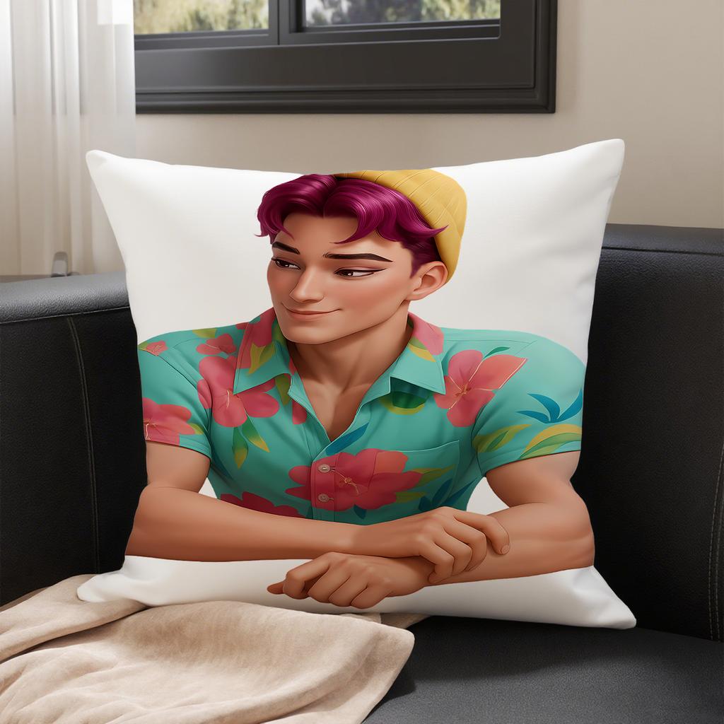 KPop Demon Hunters The fantasy world on the pillowcase: cartoon characters and cute pet patterns, fashion home decoration