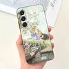 Cute P-PeterS Rabbit Phone Case For Samsung S25,S24,S21,S22,S23,S30,Ultra,S20,Plus,Fe,Lite,Note,10,9,5G Black Cover