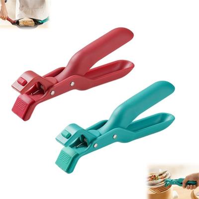 Clipe de suporte de tigela anti-escaldante multiuso para pinças de fogão de cozinha, clipes de tigela de silicone antiderrapantes com isolamento térmico