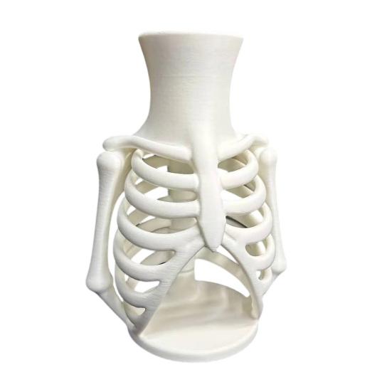 3D Printed Ribcage Skeleton Decorative Bone Vase Multifunctional Shape