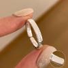 Xiaohongshu 925 Sterling Silver Exaggerated Plain Ring for Women – Simple, Luxurious, High-End Design.