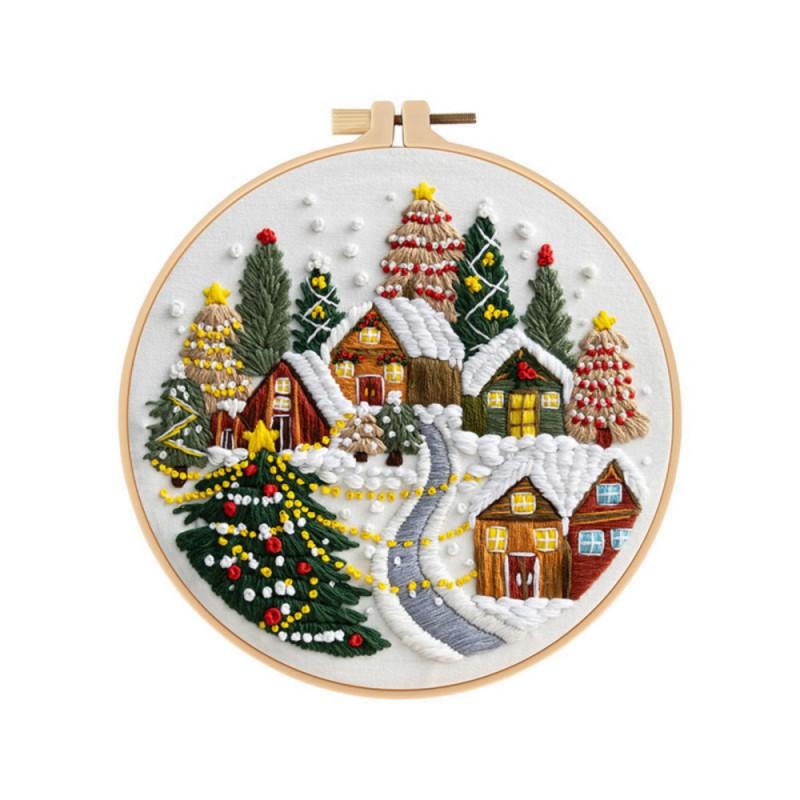 Embroidery Handmade DIY Christmas Theme Kit