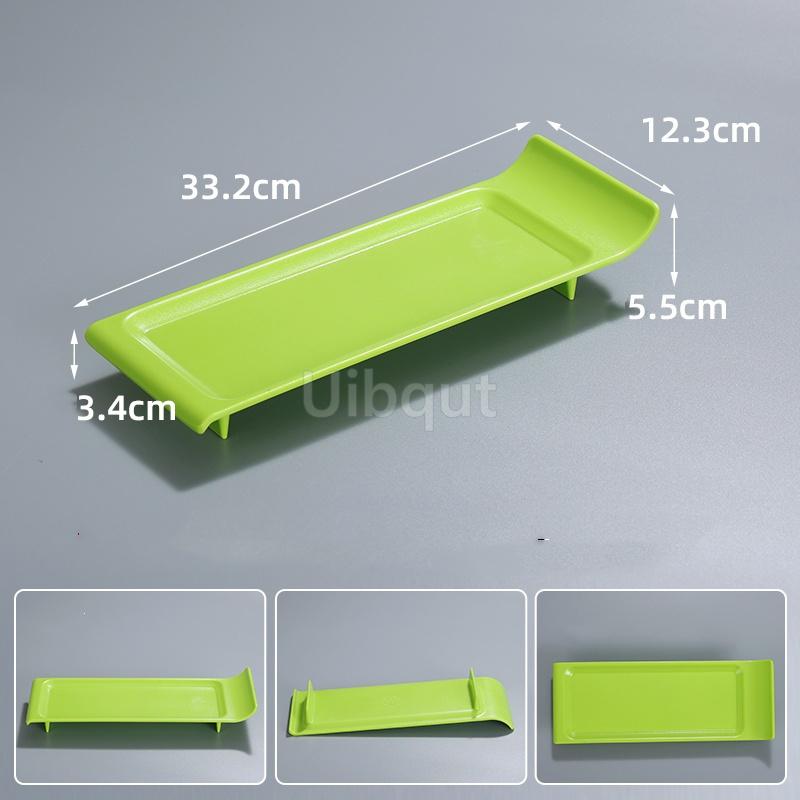 Melamine hot pot beef mutton roll plate steak dish creative barbecue tableware long rectangle seafood sushi sashimi long tray