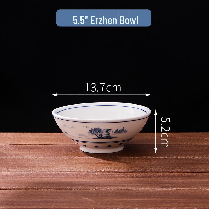 Large High-Footed Ceramic Soup & Noodle Bowl
