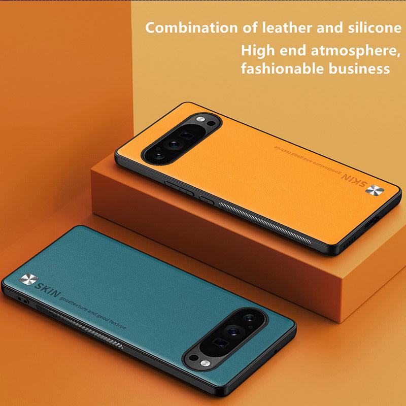 Simple Fashion Leather Phone Case For Google Pixel 6 6A 7 7A 7 Pro 8 8A 9 Pro XL 9A Shockproof Slim Back Cover For Pixel 9 Cases