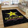 3D Rockstar Energy Logo Sport Carpet Rug for Bedroom Living Room Home Sofa Decoration,Children Game Large Decor Floor Mat Gift