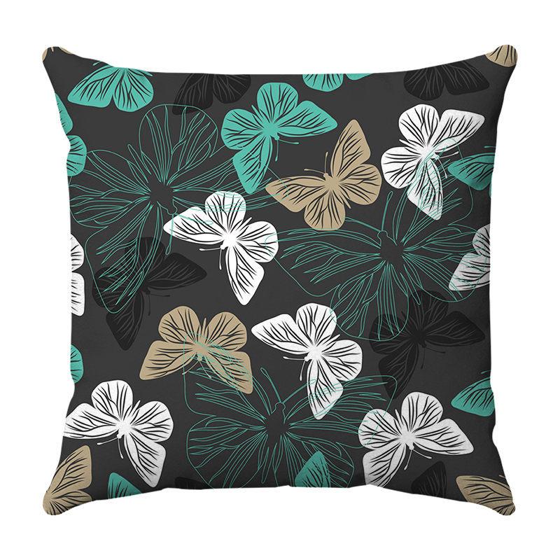 Divination and butterflies Digital printing short plush pillow covers for car sofa office cushion cover home goods 60x60cm